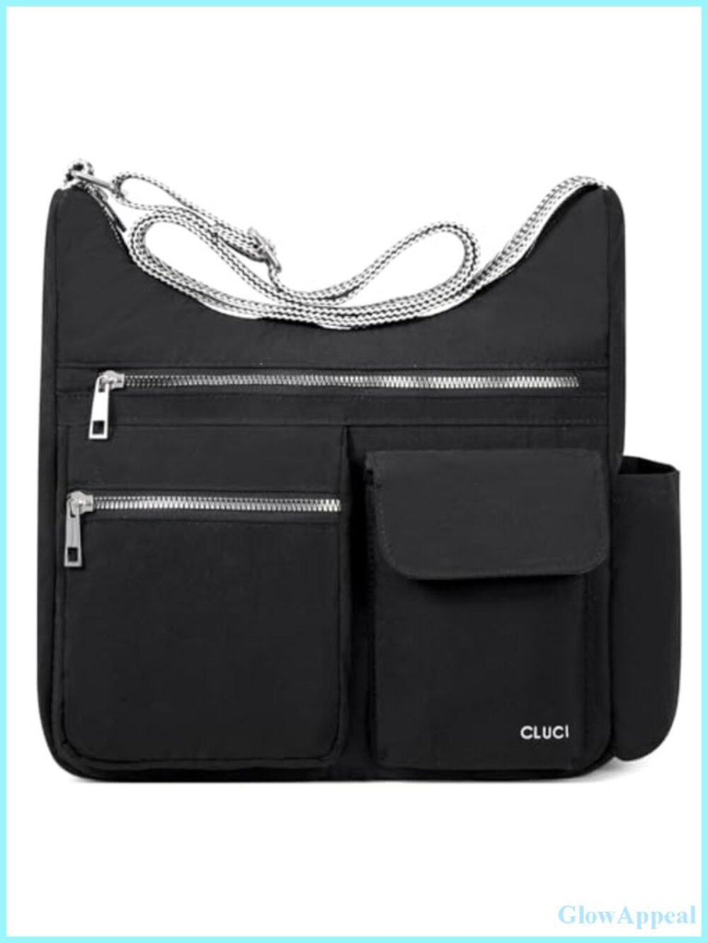 Water-Resistant Crossbody Shoulder Bag Anti Theft Travel Purse